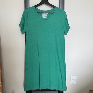 Jungmaven Green Short-Sleeve Tee Dress